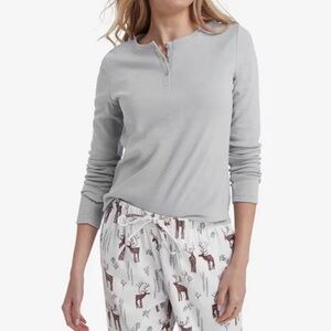 The Company Store Henley 2 piece pajama set dog print XXL
